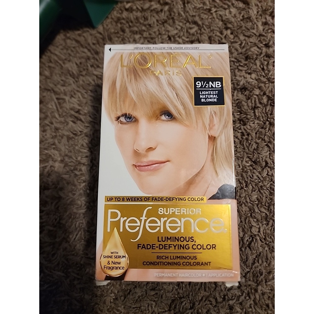 L'OREAL 9 1/2NB Superior Preference LIGHTEST NATURAL BLONDE NEW
